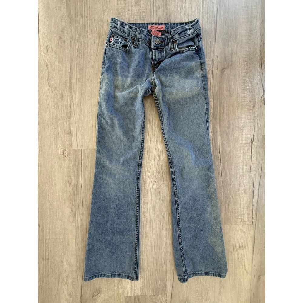 Aeropostale Blue Flared Wide Leg Jeans